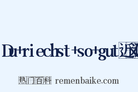 Du+riechst+so+gut近义词是什么意思的图片
